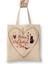 Aşk Kediler Happy Valentine's Cats Beyaz Bez Çanta Uzun Saplı Alışveriş Çantası Plaj Çantası 1