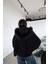 Oversize Kapişonlu Crop Ceket 3