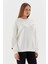 Kalp Işleme Detaylı Sweatshirt Ekru 3