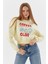 Baskılı Sweatshirt Sarı 1