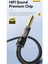 2-Metre 3.5mm To 6.5mm Ses Kablosu Hi-Fi Ses+Dac Çip+Hasır Örgülü Sağlam Trs Jack Aux Stereo Ses Kablosu 2