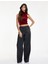 Slim Fit Dik Yaka Kolsuz Crop Kadife Bluz 2
