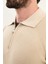 Dokulu Slim Fit Fermuarlı Polo Yaka Erkek Triko Kazak 2