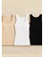 Kadın Giyim Kalın Askılı Modal & Pamuklu 3 Adet Siyah - Beyaz - Ten Atlet LL.K66.O012.001 1
