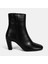 Kadın Siyah Topuklu Deri Bot 2