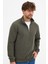 Erkek Haki Standart Fit Normal Kesim Pamuklu Yarım Fermuarlı Dik Yaka Pamuklu Sweatshirt 3