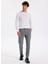 Normal Bel Açık Paça Paça Slim Fit Gri Erkek Pantolon Cıty- 2 1