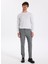 Normal Bel Açık Paça Paça Slim Fit Gri Erkek Pantolon Cıty- 2 2
