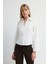 Fit Poplin Gömlek Kemik 13045811000 4