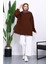 Kahverengi Balon Kol Oversize Sweatshirt 2