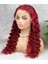 Gerçek Front Lace Tül Peruk / Yoğun Dalgalı / Kızıl 70/75CM 4
