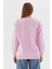 Baskılı Oversize Sweatshirt Pembe 5