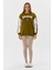 Kolları Şerit Detaylı Oversize Sweatshirt Olıve 4