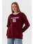 Yakası Şerit Detaylı Swearshirt Vısne 3