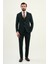Dokulu Slim Fit Mono Yaka Erkek Takım Elbise 3