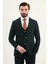 Dokulu Slim Fit Mono Yaka Erkek Takım Elbise 4