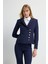 Düğme Detaylı Ceket Lacivert 11945138001 4