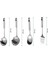 4 Adetlik Servis Seti Spatula, Servis Kaşığı, Süzgeç, Çelik Kepçe 5