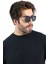 Erkek Mat Siyah Sportif UV400 Güneş Gözlüğü WP25-34 C2 M 3