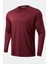 Erkek %100 Pamuklu Likralı Esnek Spor Koşu Günlük Antrenman Uzun Kollu Penye T-Shirt 1