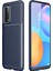 Huawei P Smart 2021 Kılıf Auto Focus Karbon Kapak - Lacivert (K95) 1