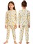 Magnifi Ove Yazılı Lale Baskılı Kız Çocuk Pijama Takımı 5