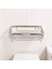 Banyo Köşe Duş Rafı Krom Tek Katlı Kare Şampuanlık Sabunluk Paslanmaz Metal Duvar Tipi Organizer 3