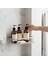 Banyo Köşe Duş Rafı Krom Tek Katlı Kare Şampuanlık Sabunluk Paslanmaz Metal Duvar Tipi Organizer 5