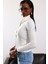 Ekru Dik Yaka Çıtçıtlı Bluz 251054 5