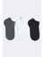 Run 3 lü Erkek Basic Patik Çorap Siyah/Beyaz/Gri 3