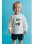 Erkek Çocuk Baskılı 3 Iplik Kumaş Pamuklu Sweatshirt 1
