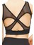 Askılı Sporcu Sütyeni Sırt Tül Detaylı Toparlayıcı Crop Bra 3