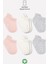 6lı Basic Penye Sneakers Çorap 20101 Pembe Ekru Gri 1