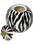 Zebra Desen Kapaklı Seramik Küp 3