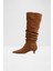 Muttsee Çizme Topuklu Çizme - Kahverengi 3