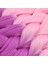 Afrika Örgülük Sentetik Ombreli Saç 100 Gr. / Açık Pembe / Lila 2