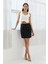 Incili Kısa Etek Sıyah 1