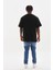 Unisex Baskılı Oversize T-Shirt - Siyah 2
