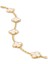 Van Cleef & Arpels Vintage Alhambra Bileklik, 5 Motif Yonca, Beyaz Sedef 925 Ayar Gümüş 4