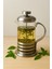 Paslanmaz Çelik 350 ml Cam French Press - Bitki Çayı ve Kahve Demleme Demliği 1