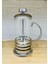 Paslanmaz Çelik 350 ml Cam French Press - Bitki Çayı ve Kahve Demleme Demliği 2