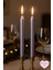 Romantik Dekorasyon Mum Seti – Parlak Metalik Şamdan Mumları (2’li Paket) 1
