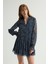 Uzun Kollu Desenli Mini Elbise Emp.lacivert 124L9664000 1