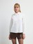 Taşlı Poplin Gömlek Beyaz 13045780001 4
