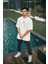 Unisex Baskılı Oversize T-Shirt - Beyaz 2