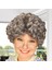 Gri Kıvırcık Büyükanne Peruğu Astarlı Model 1