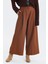 Pilili Loose Fit Kumaş Pantolon Kahverengi 2