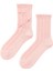 Kız Çocuk Fiyonklu Triko Soket Çorap Pembe 2