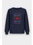 Kadın Premium Kumaş Şardonlu Baskılı Oversize Sweatshirt 1