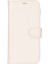 Apple iPhone 16 Pro Uyumlu, Hakiki Deri, El Yapımı, Cüzdanlı Kılıf, Krem Renk 2